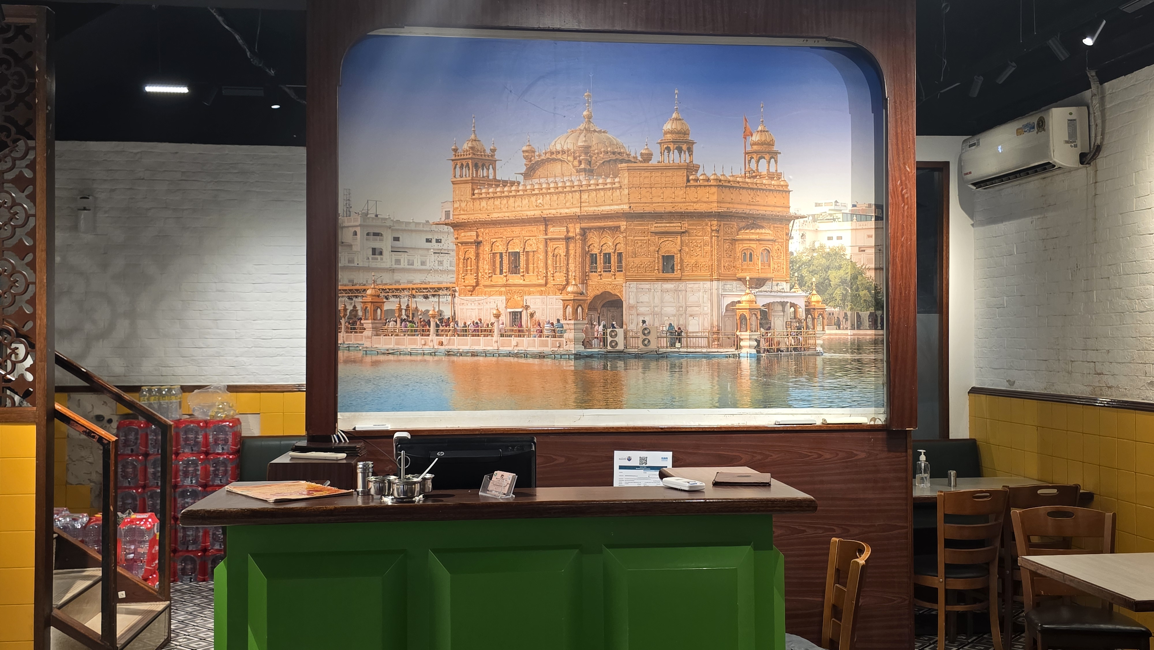 Golden Temple mural inside Mini Punjab